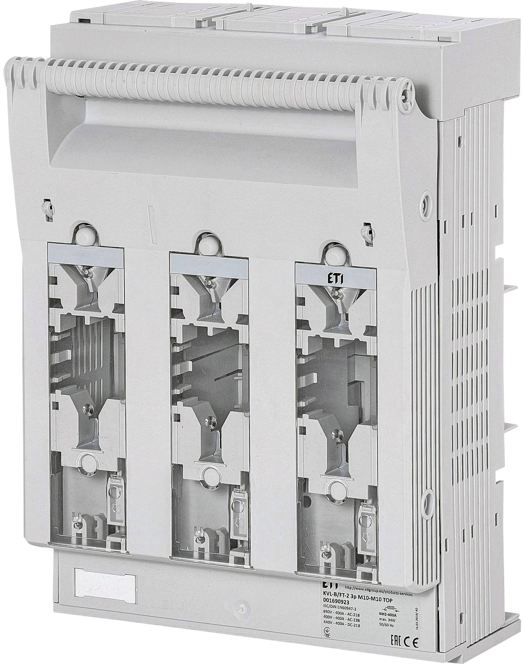 Rastavljač prekidača osigurača KVL-B/FT-2 3p M10-M10 TOP 001690923