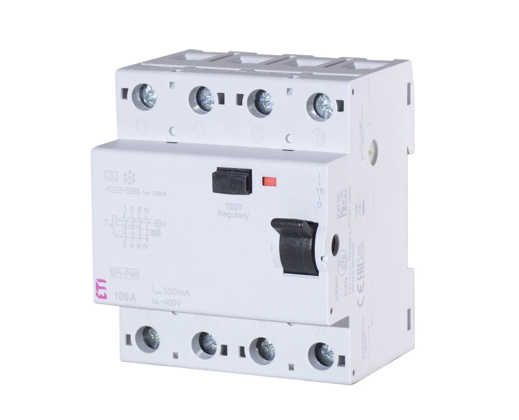 Zaštitna sklopka na diferencijalnu struju EFI-P4R A 125/0.5 002061896