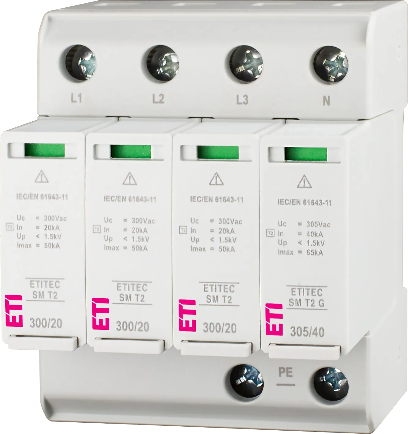 Odvodnik prenapona ETITEC SM T2 300/20 3+1 002440754