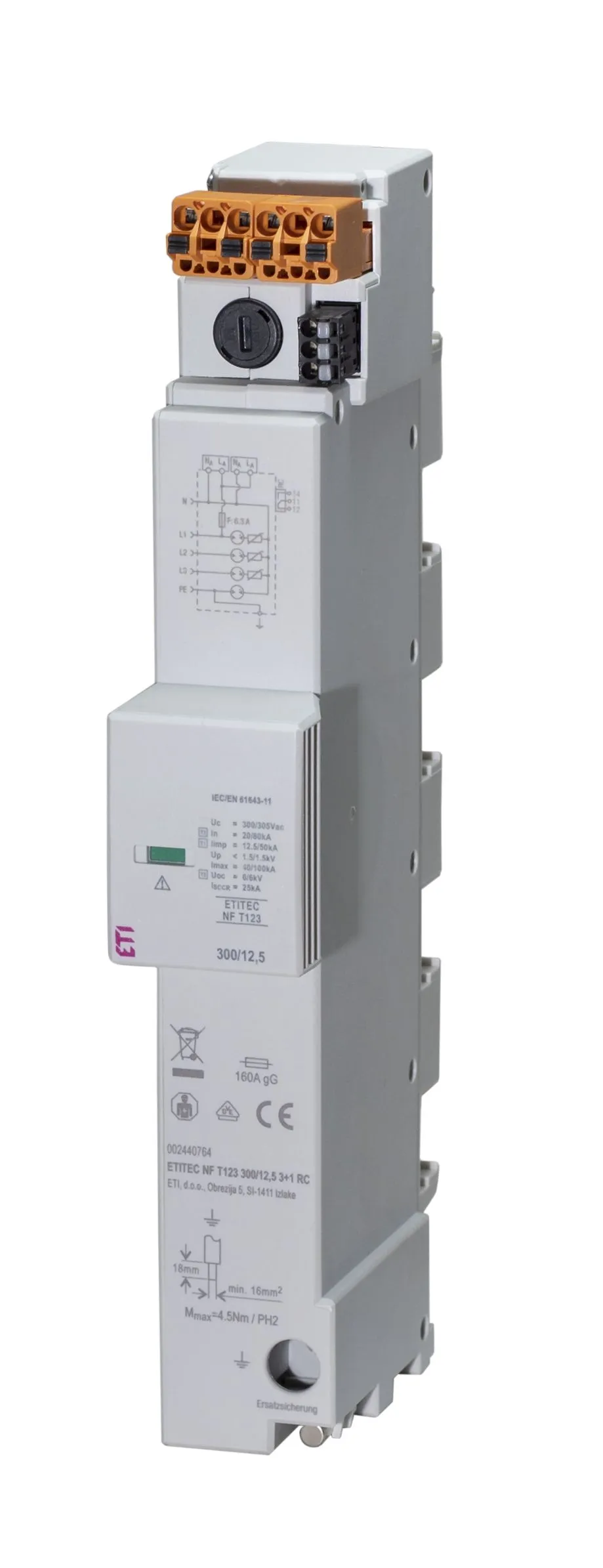 Odvodnik prenapona ETITEC NF T123 300/7,5 3+1 002440769