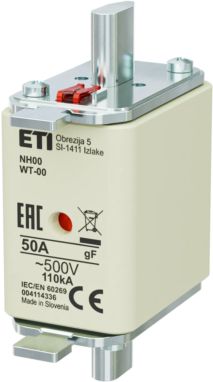 Topljivi osigurač NH00/WT-00 gF 50A/500V 004114336