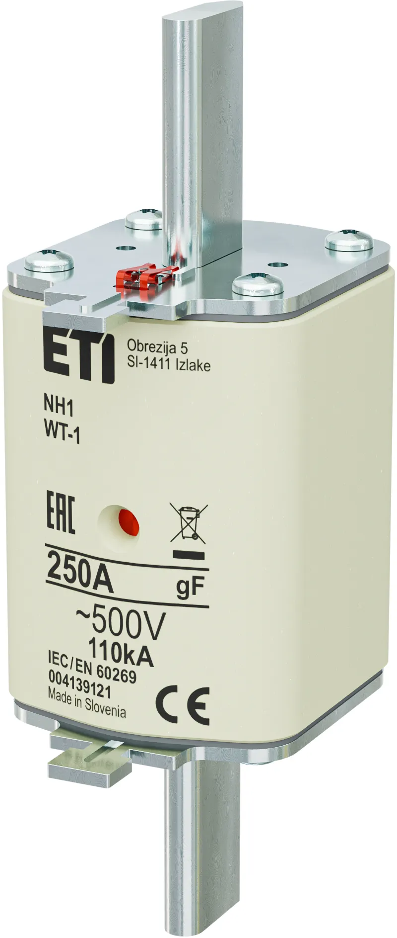 Topljivi osigurač NH1/WT-1 gF 250A/500V 004139121