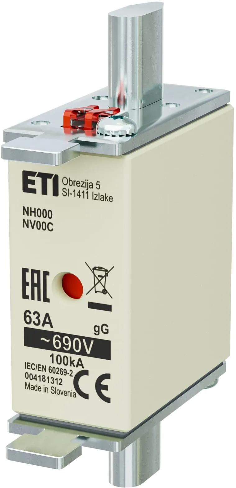Topljivi osigurač NH000 gG 63A/690V 004181312