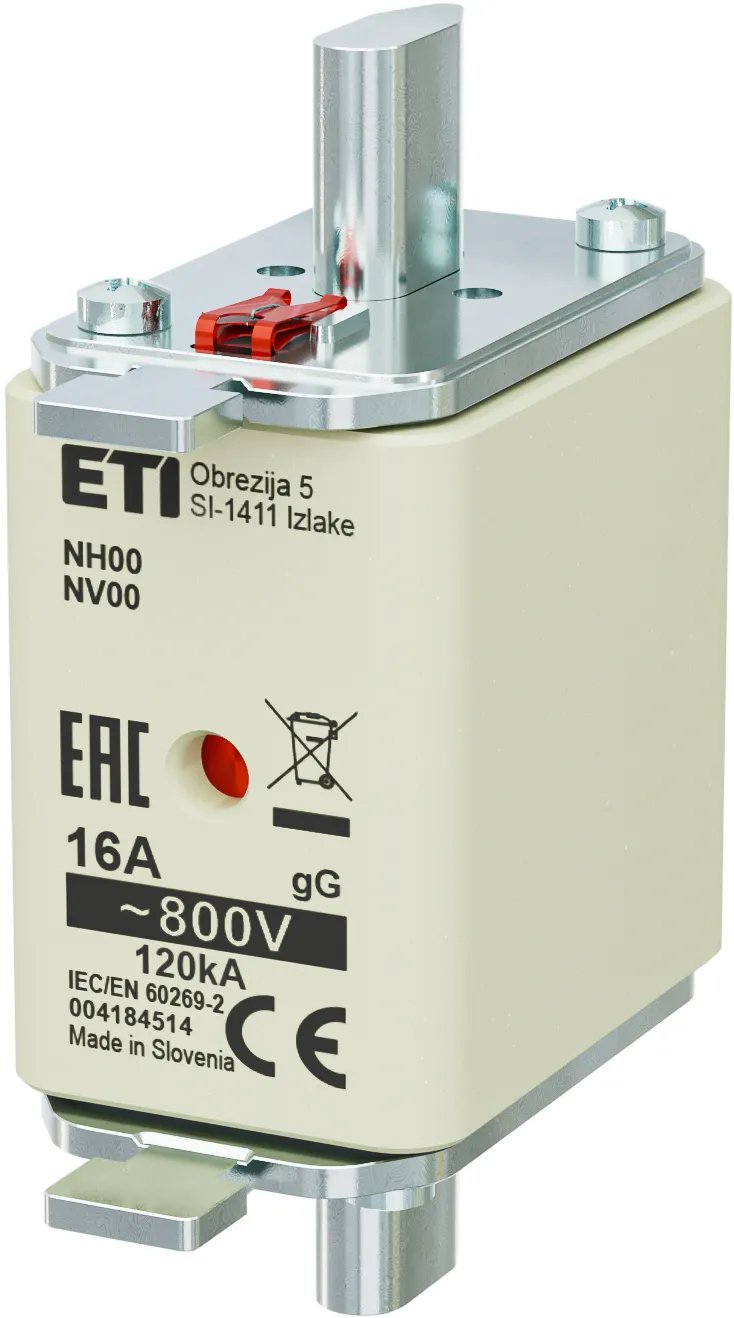 Topljivi osigurač NH00 gG 16A/800V 004184514