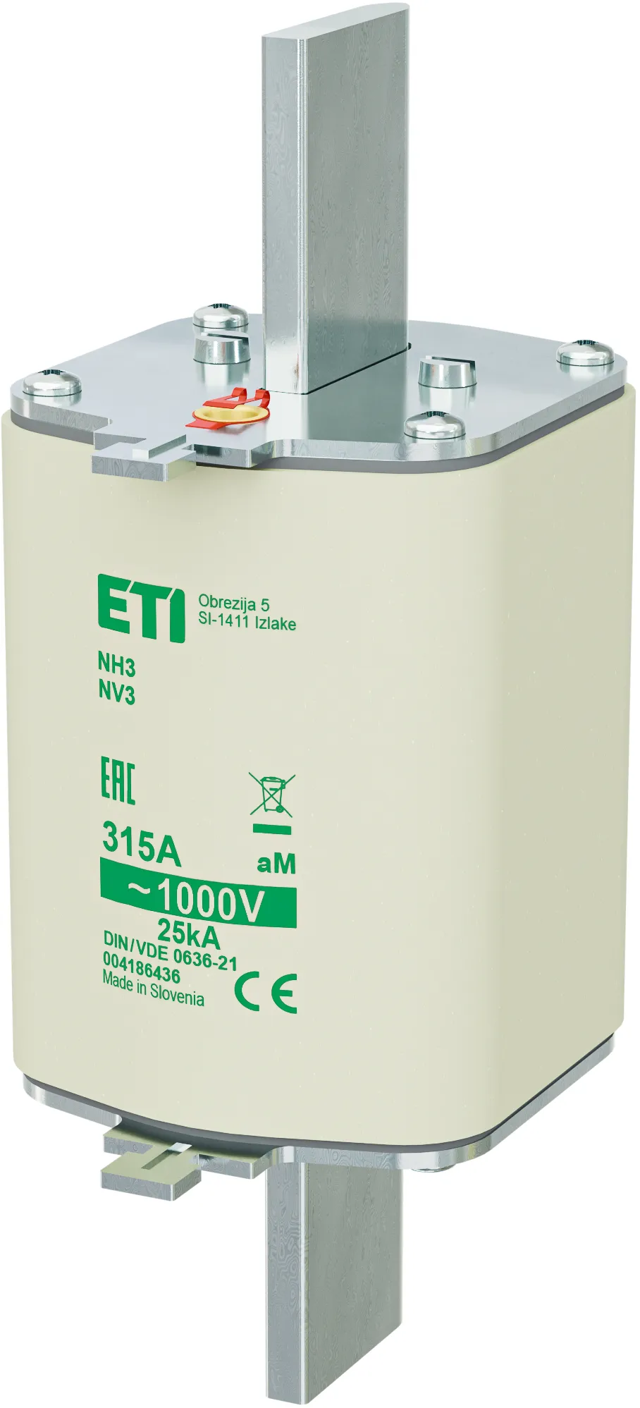 Topljivi osigurač NH3/85 aM 315A/1000V 004186436