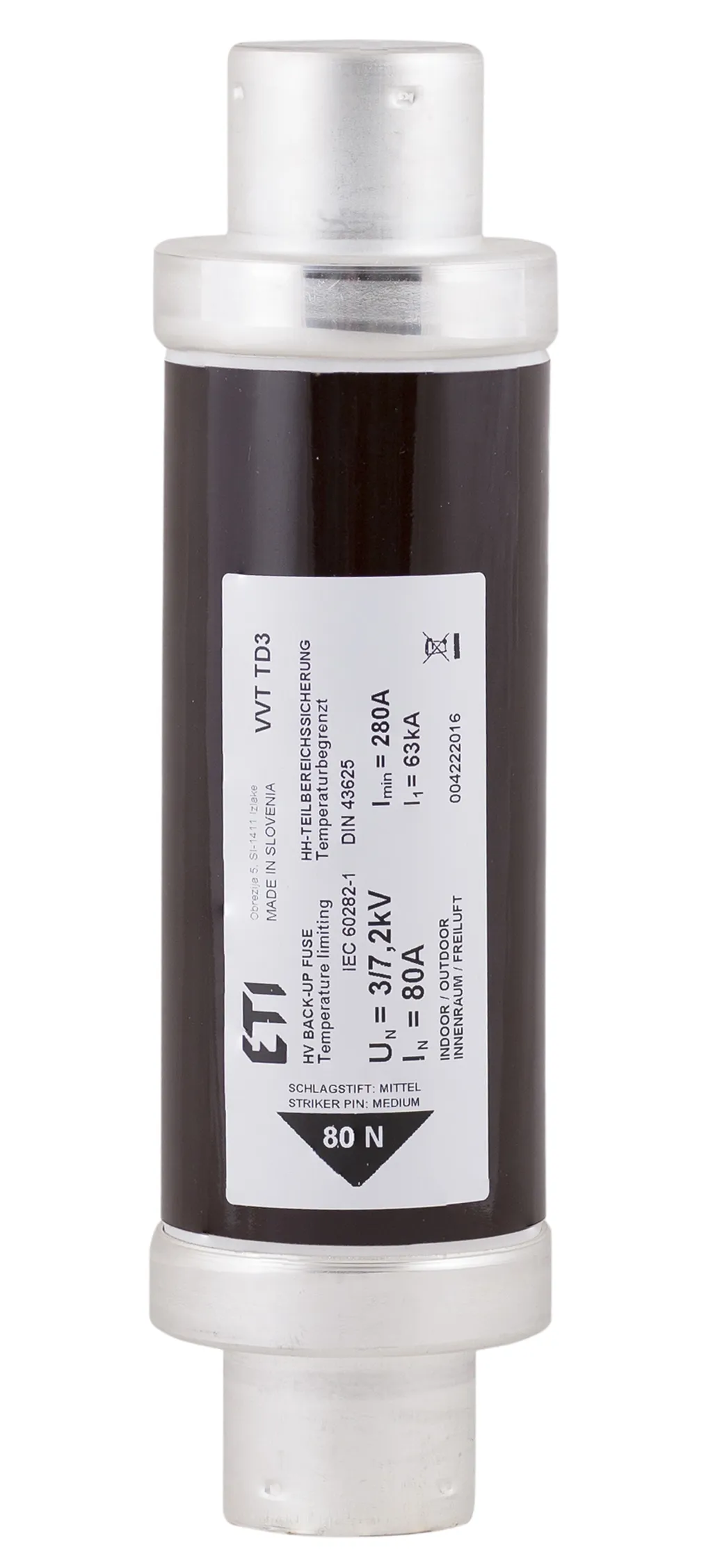 Topljivi osigurač VVT-D3 7,2kV/6A 292 004222505