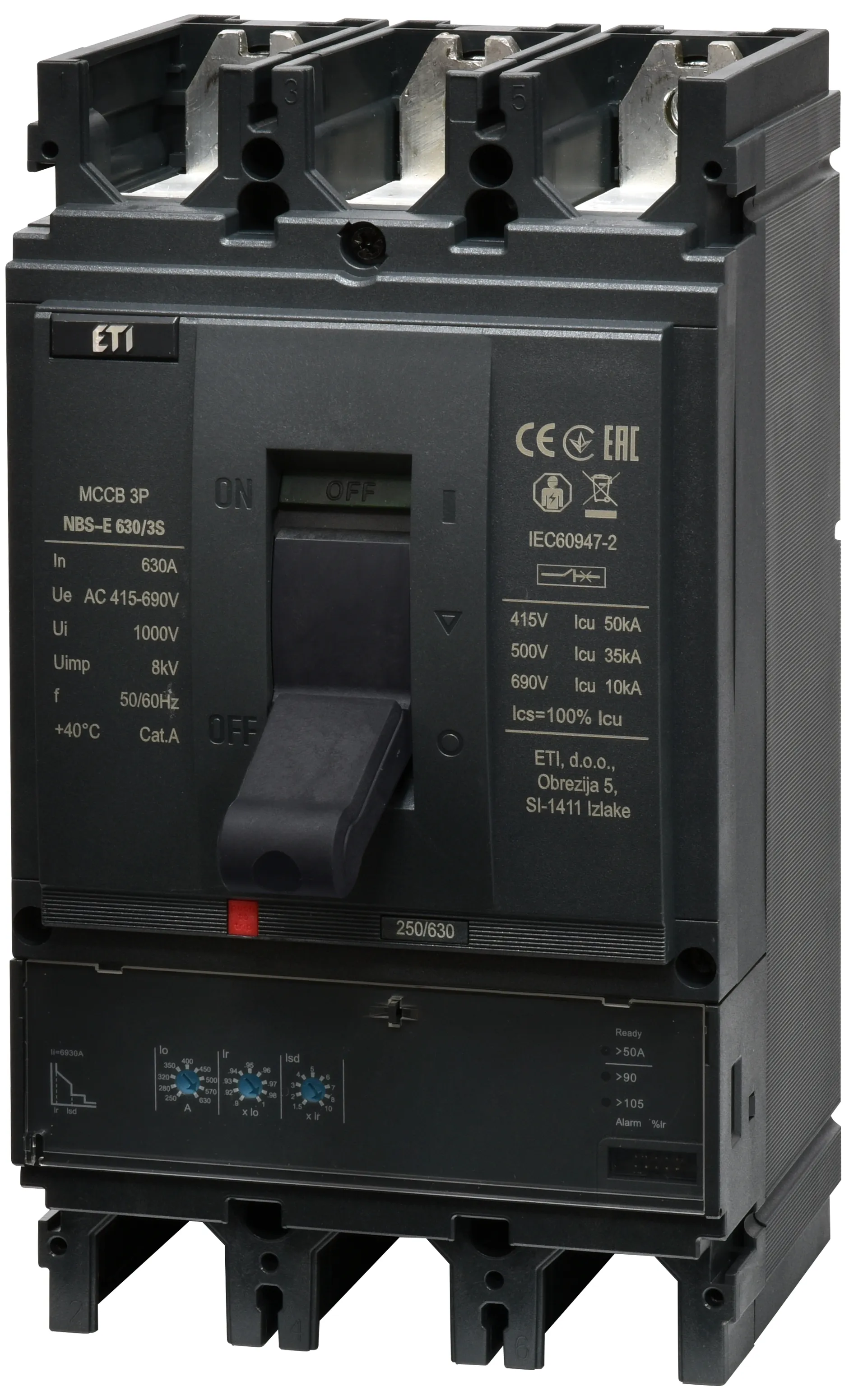 Kompaktni prekidač NBS-E 630/3S 630A 3P 004673141