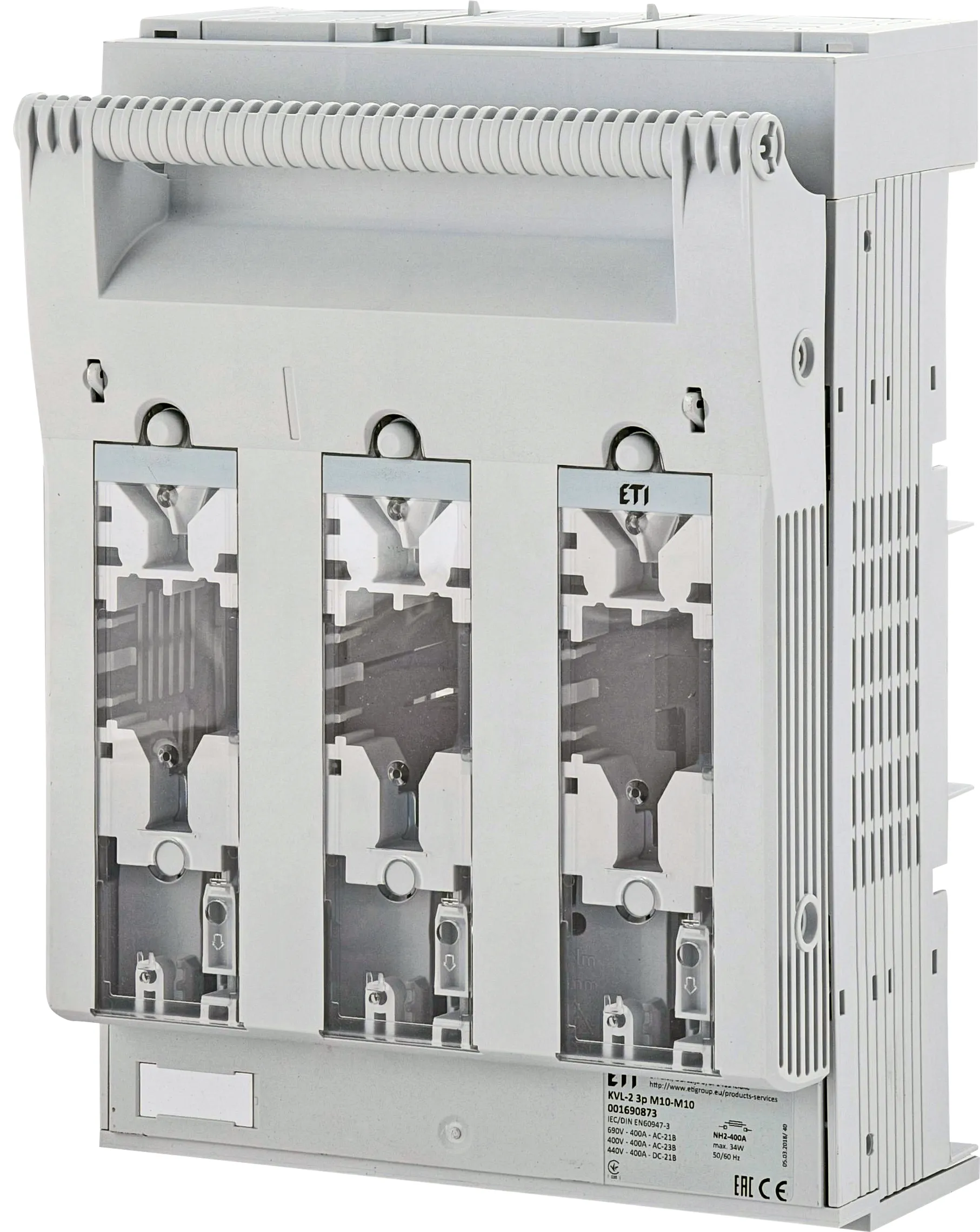 Rastavljač prekidača osigurača KVL-2 3p M10-M10 001690873