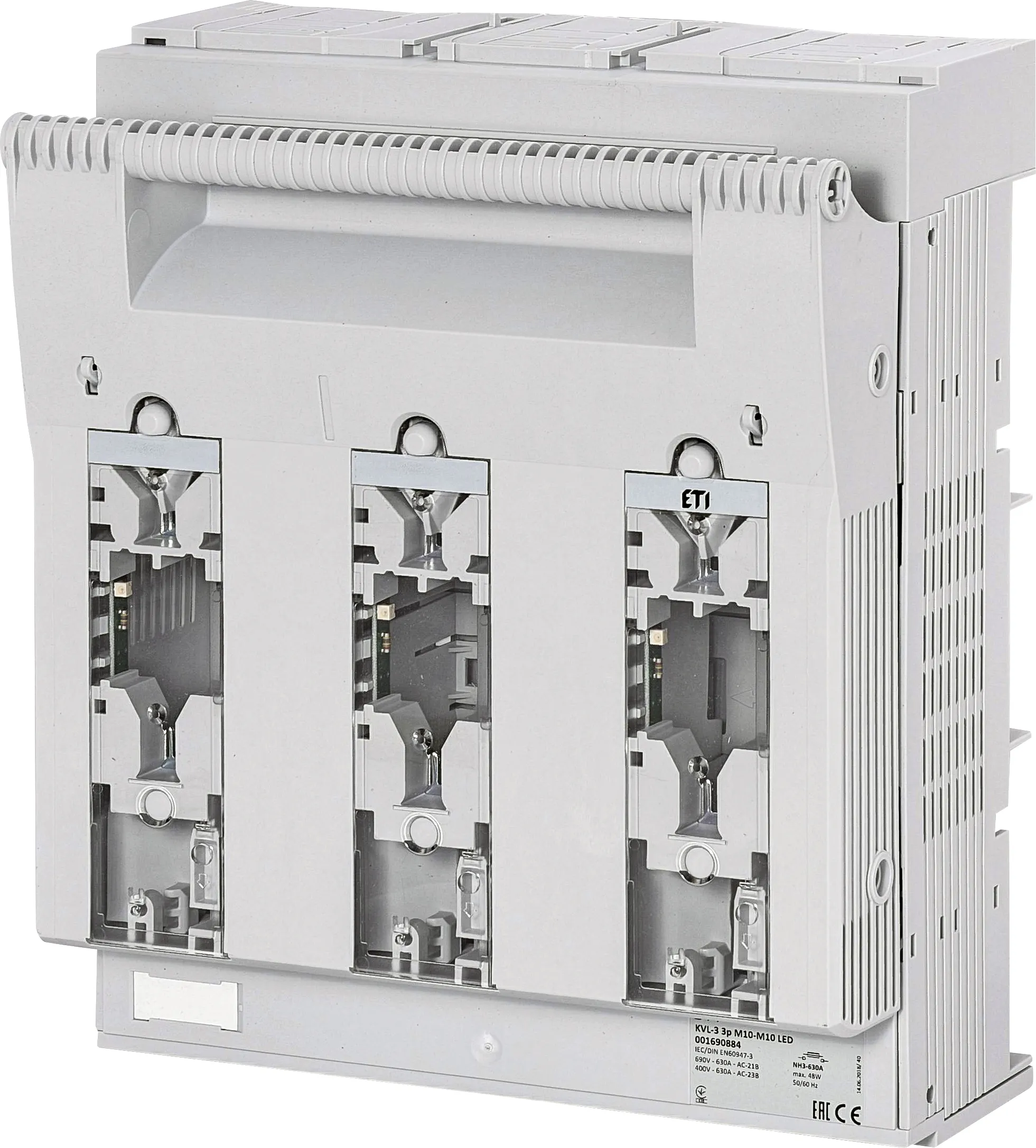 Rastavljač prekidača osigurača KVL-3 3p M10-M10 LED 001690884