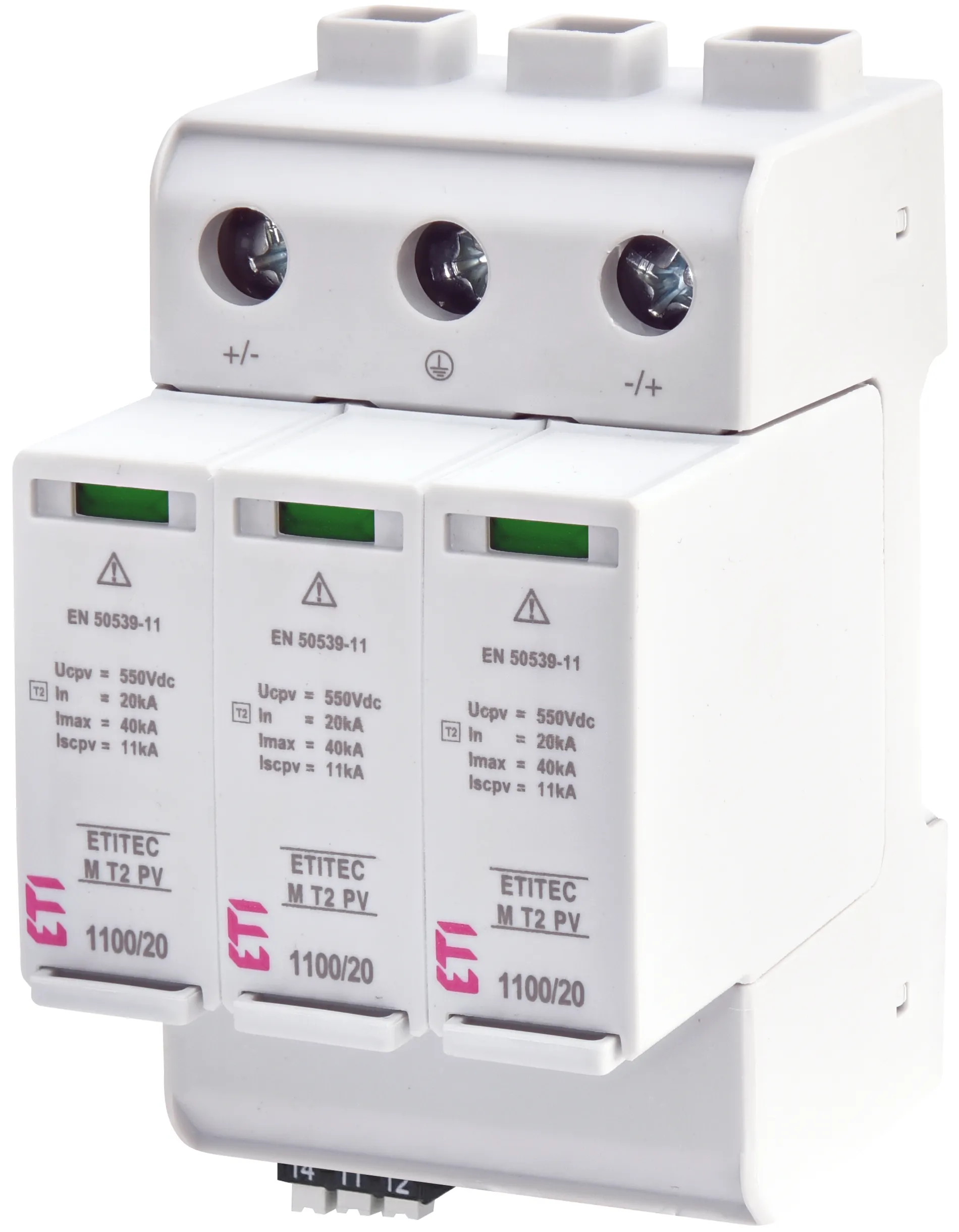 Odvodnik prenapona ETITEC M T2 PV 1100/20 Y RC 002440516