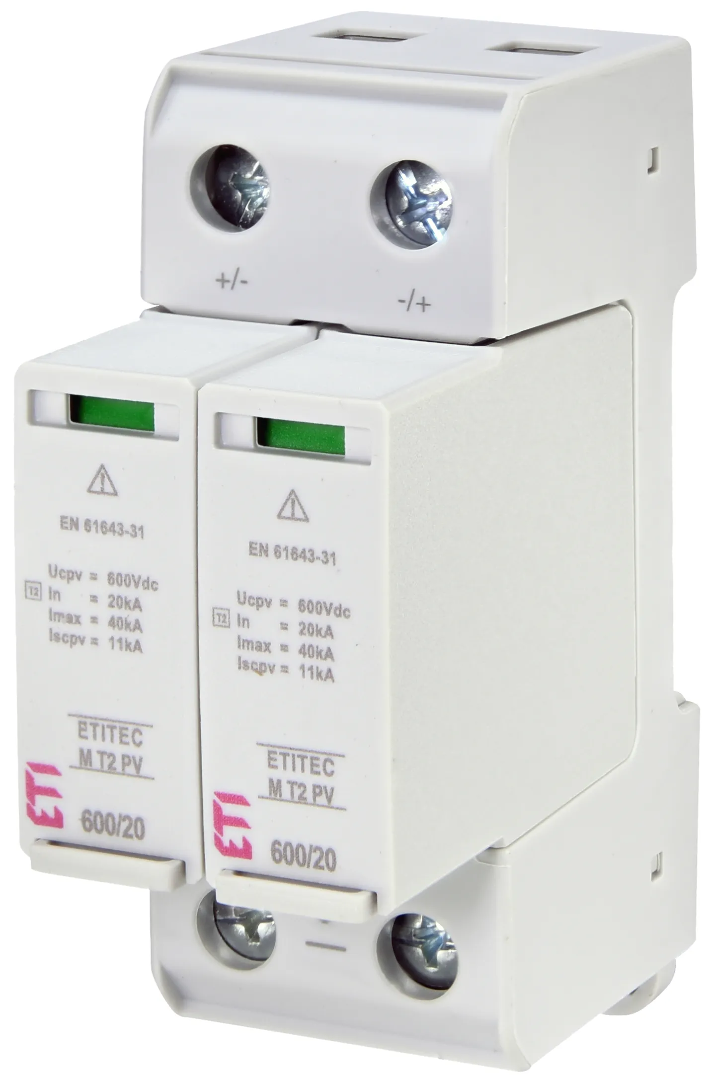 Odvodnik prenapona ETITEC M T2 PV 600/20 002440620