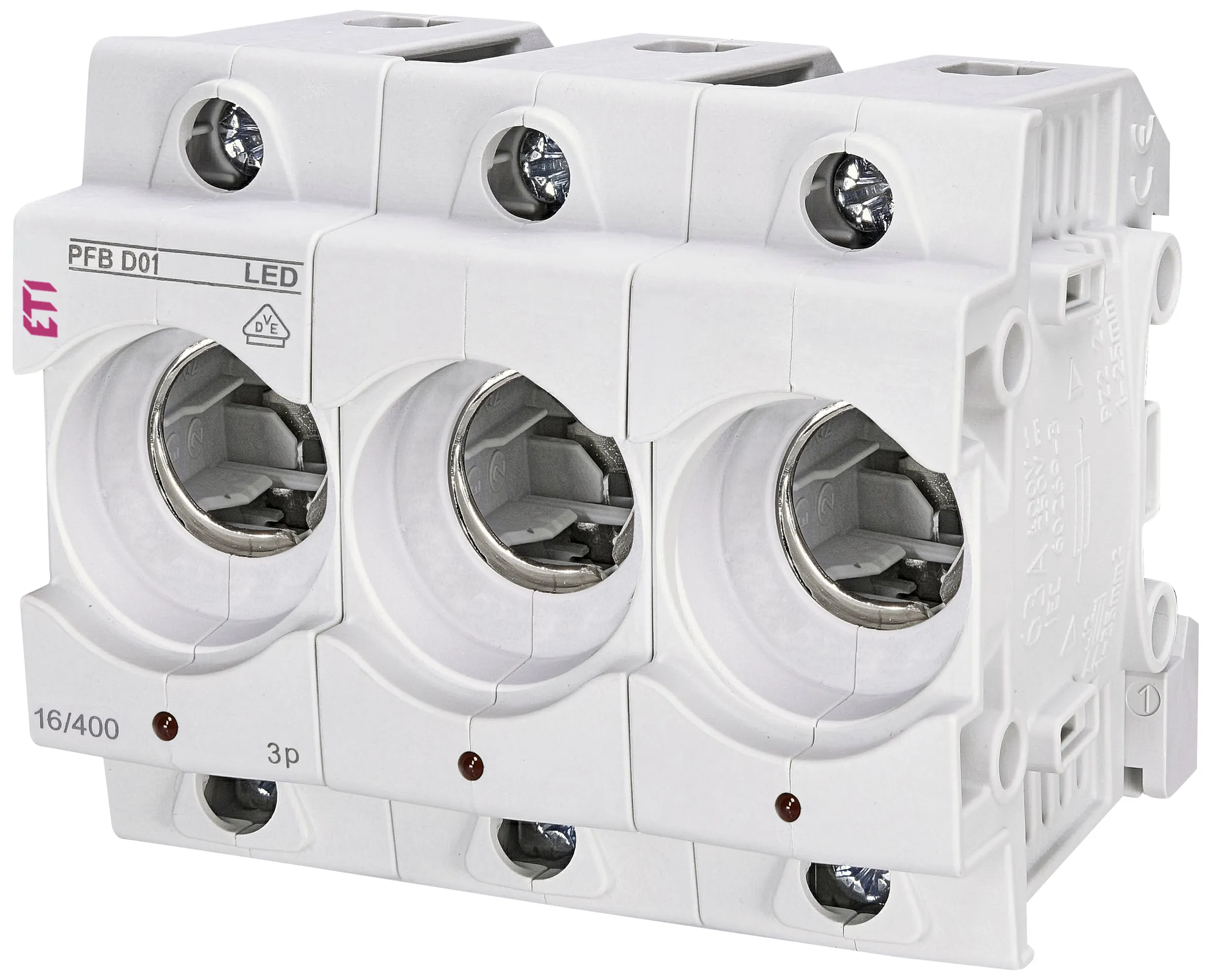 osnova osigurača PFB D01 3p LED 002510014