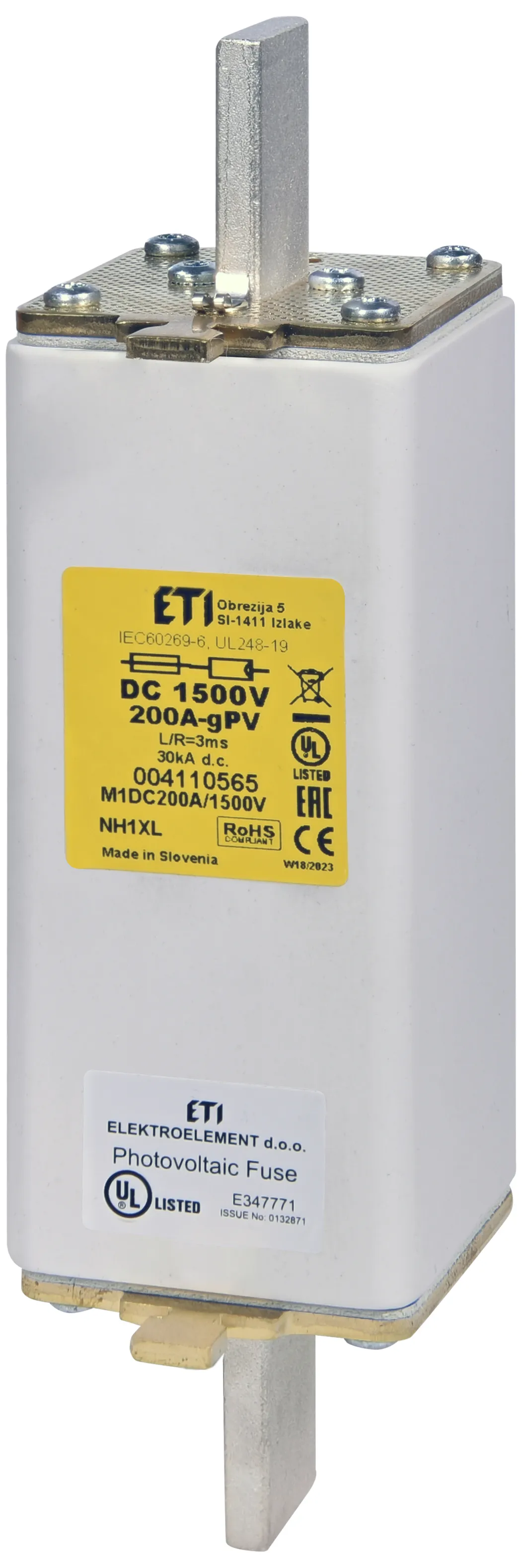Topljivi osigurač NHS1XL gPV 50A/1500V DC UL 004110622