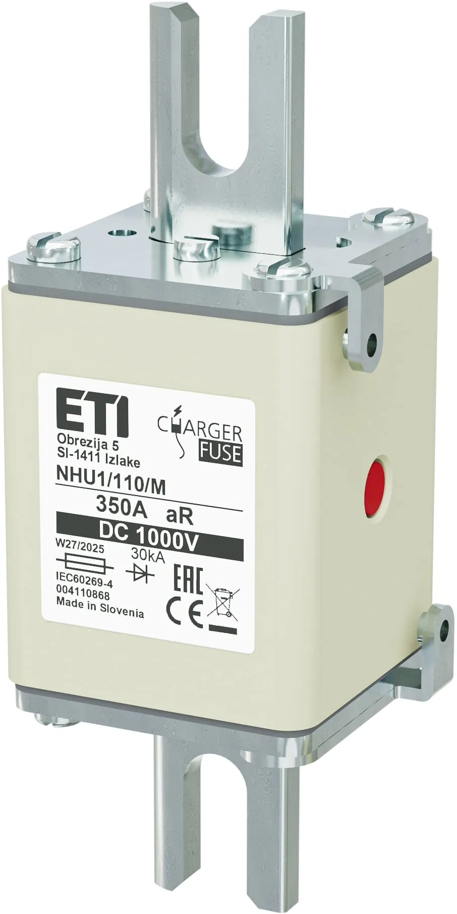 Topljivi osigurač NHU1/110/M aR 350A/1000V DC 004110868