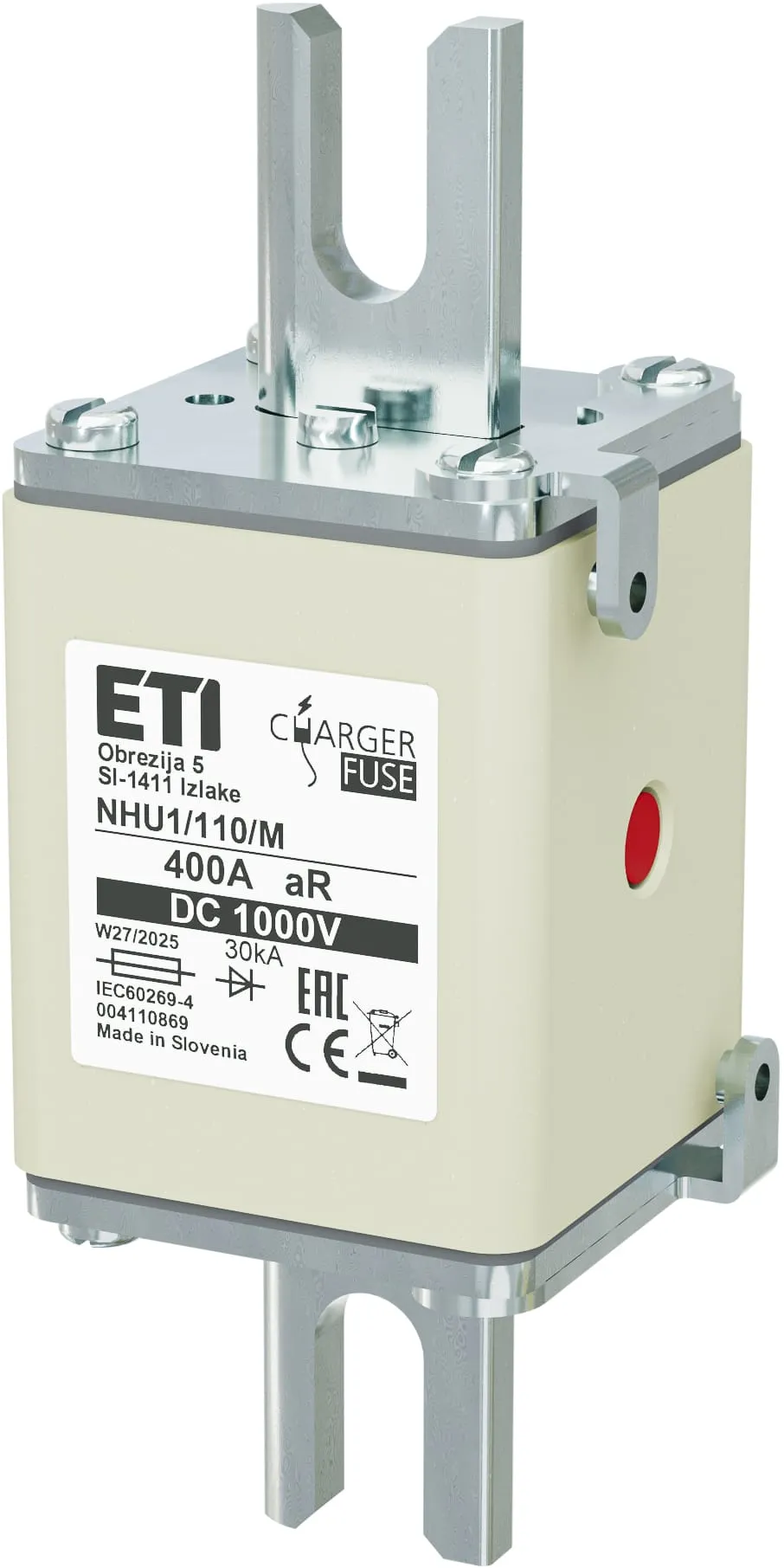 Topljivi osigurač NHU1/110/M aR 400A/1000V DC 004110869