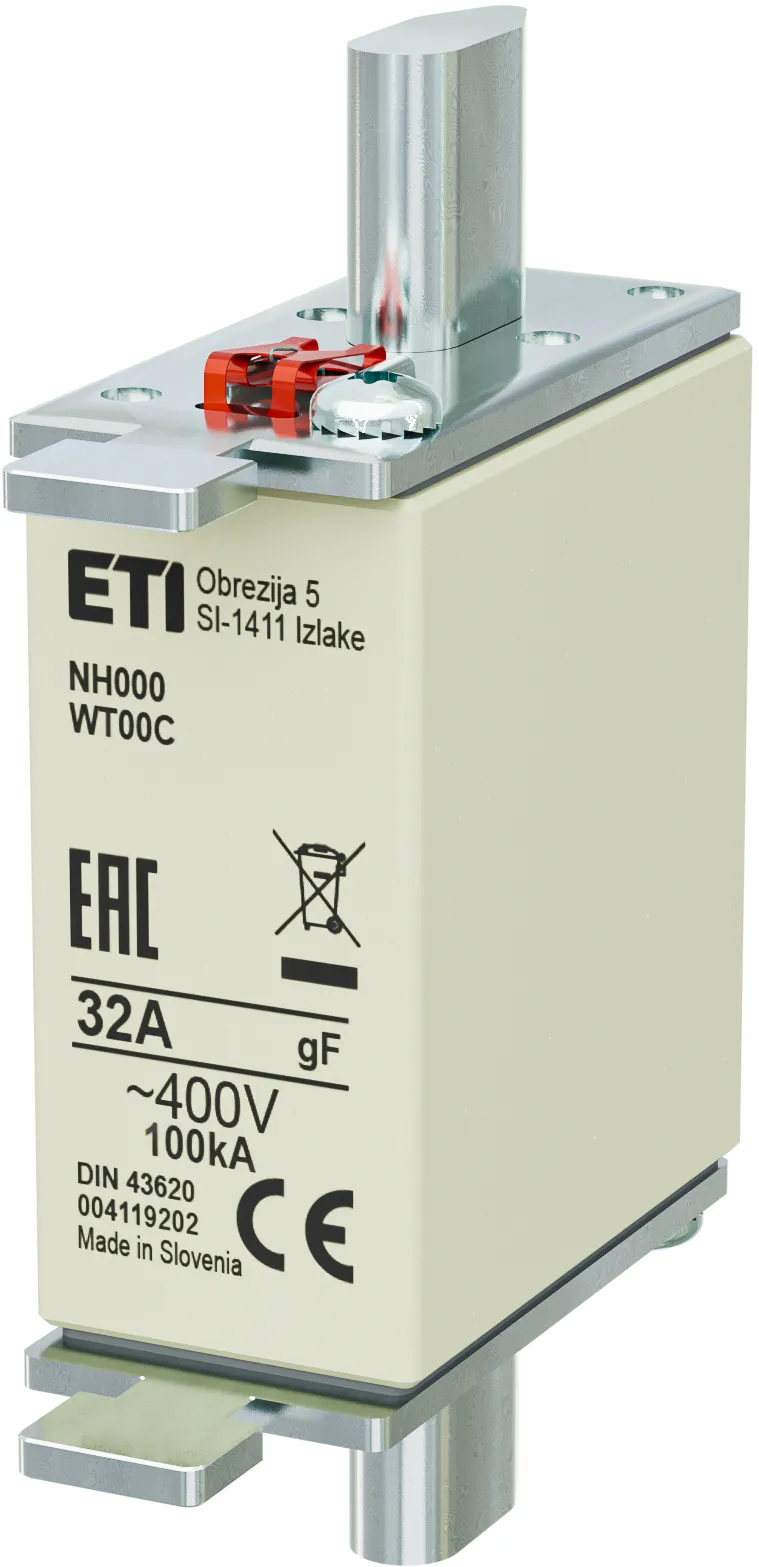 Topljivi osigurač NH000 gF 32A/400V 004119202