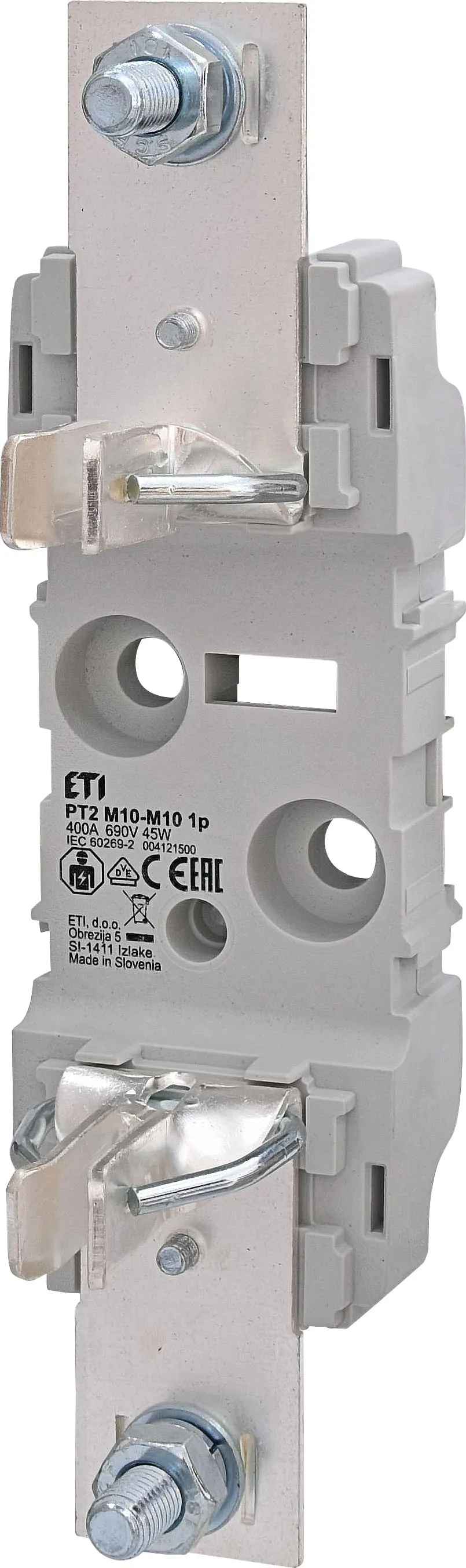 osnova osigurača PT 2 M10-M10 1p 004121500