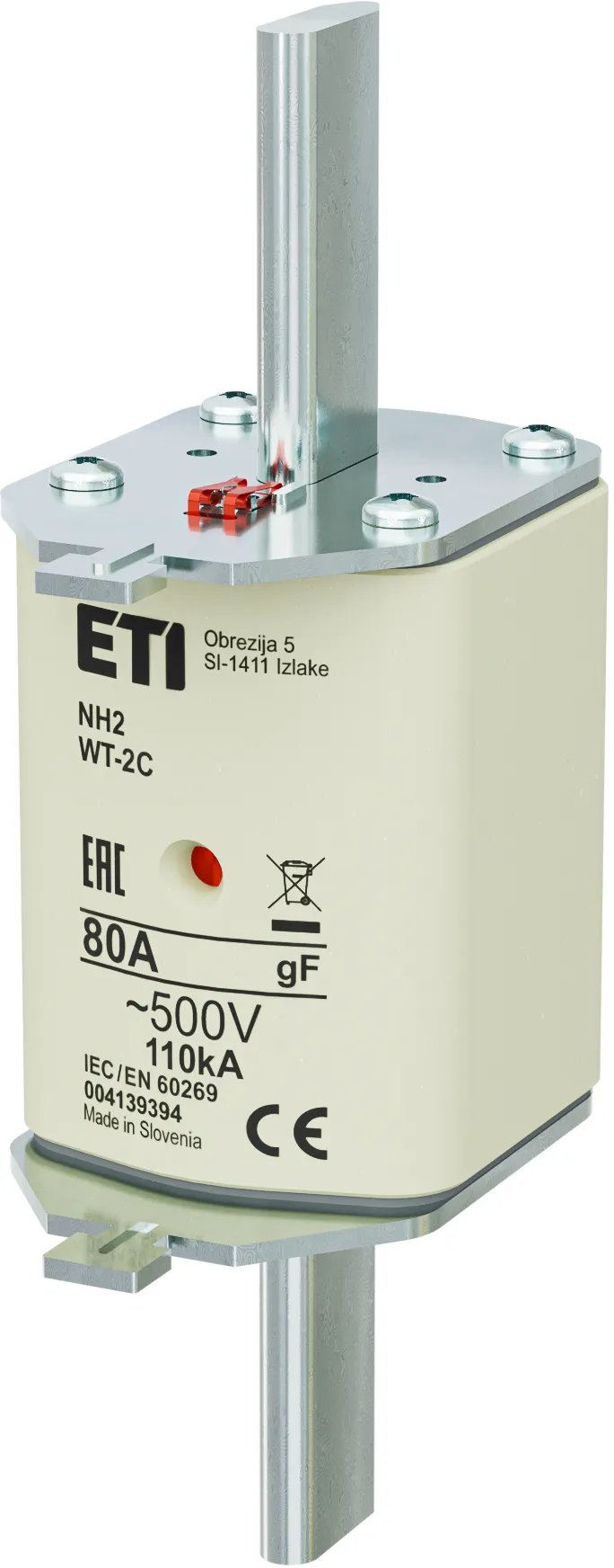 Topljivi osigurač NH2/WT-2C gF 80A/500V 004139394