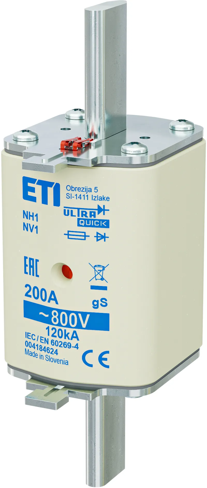 Topljivi osigurač NH1 gS 200A/800V 004184624