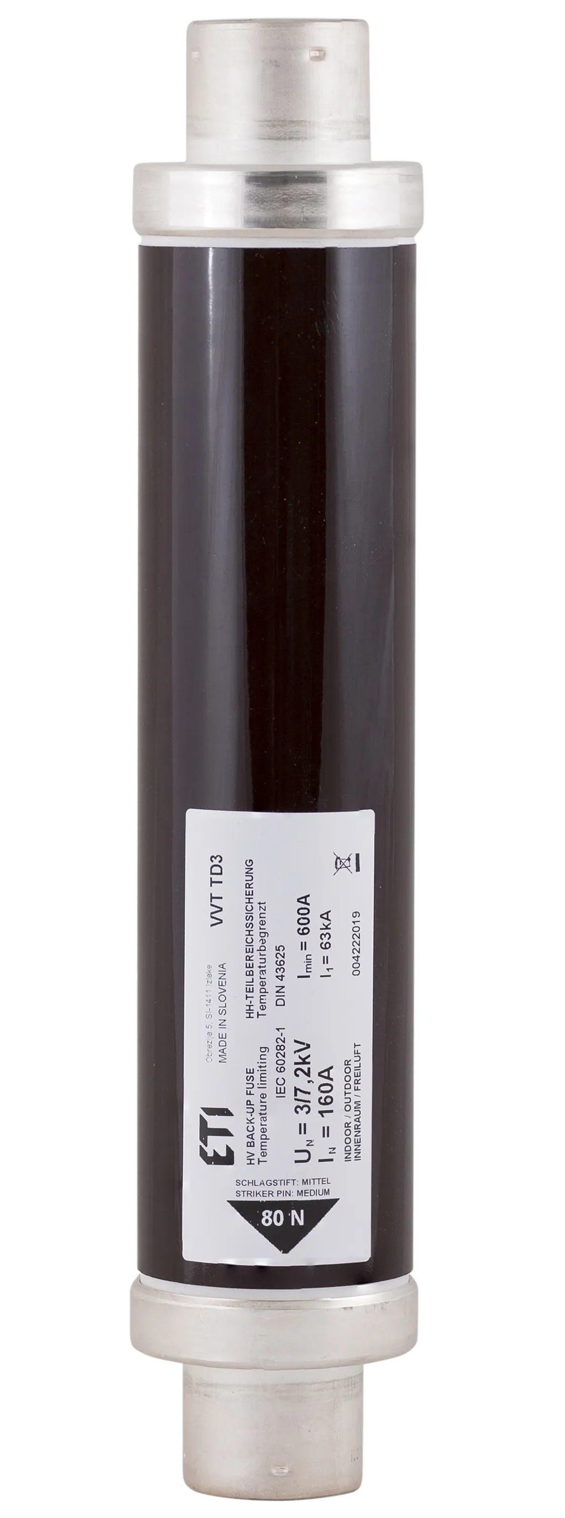 Topljivi osigurač VVT-D3 7,2kV/2A 442 004222603