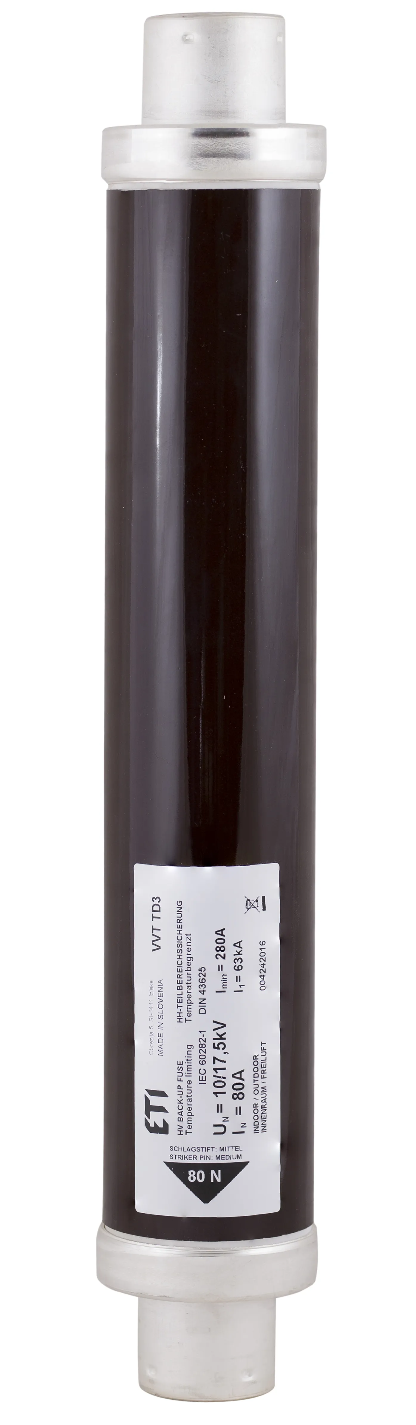 Topljivi osigurač VVC3 17,5kV/4A 004240004